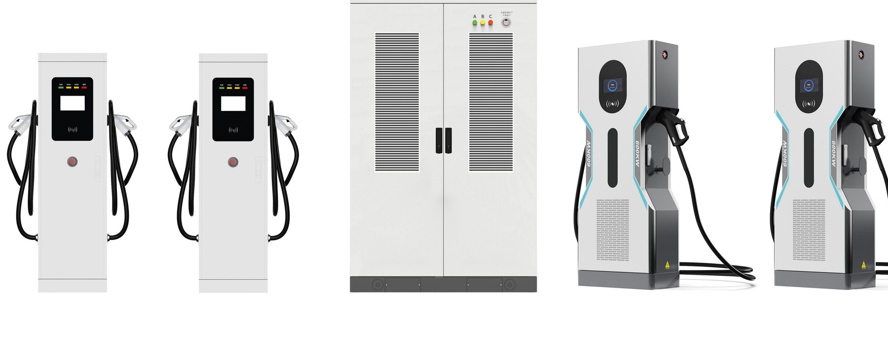 Multi-connector group EV charging system
