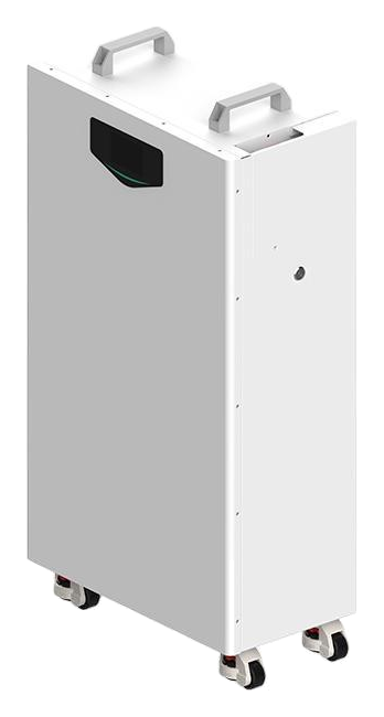 AINEGY 16 kWh LiFePO4 battery cabinet, three-quarter view
