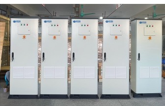 White indoor storage cabinets