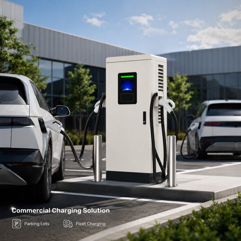 TRESUN-TECH 240kW DC EV charger at a commercial parking site