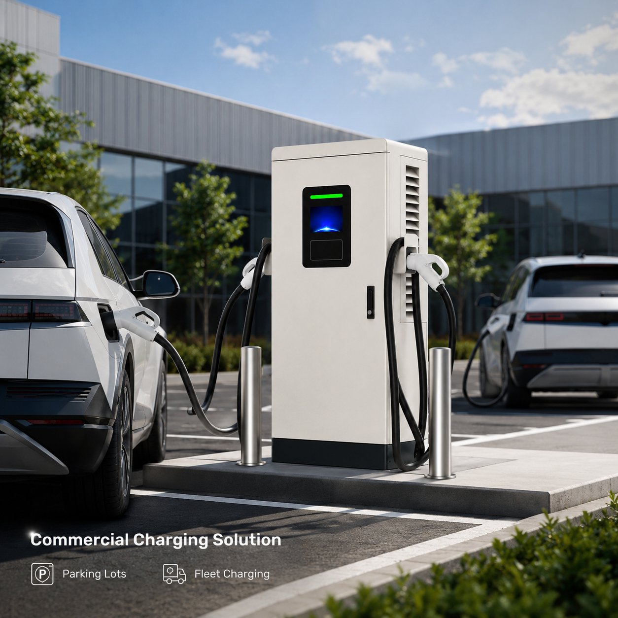 TRESUN-TECH 240kW DC EV charger at a commercial parking site