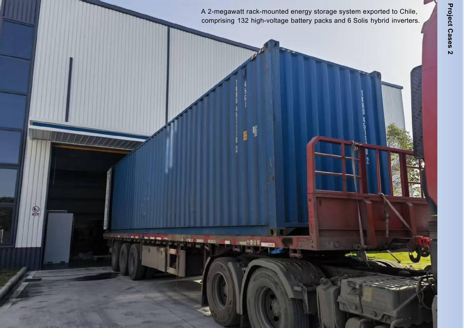Container energy storage application